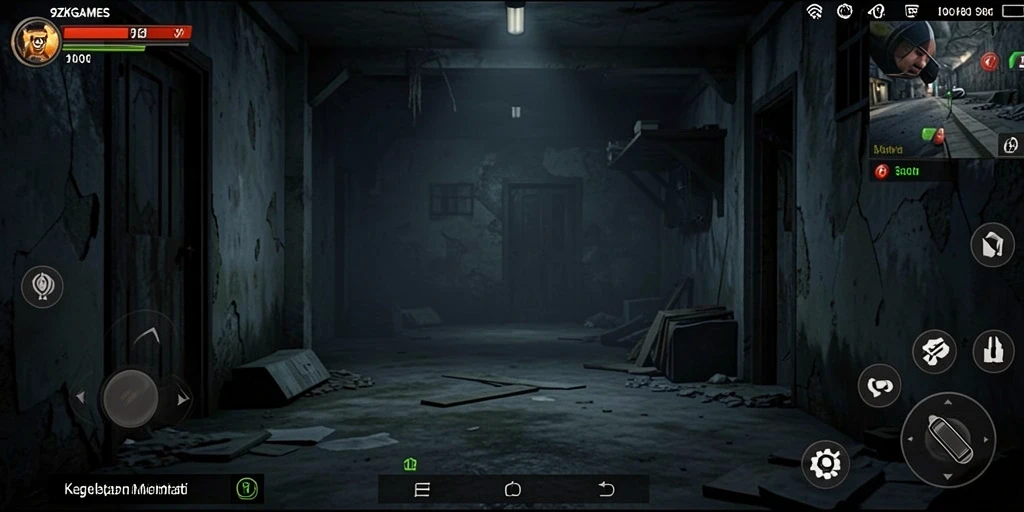 Screenshot menampilkan suasana gameplay menegangkan di 9ZKGAMES.