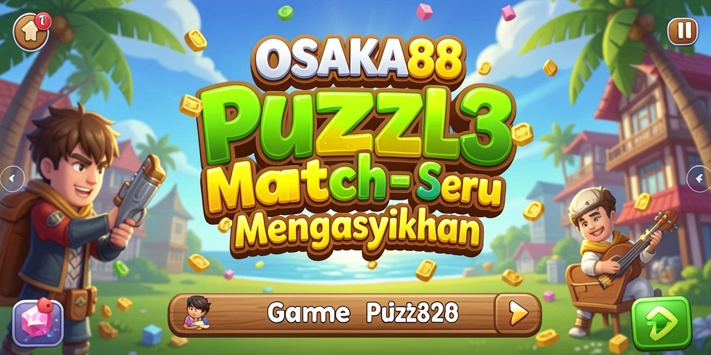 Tampilan gameplay seru Match-3 di OSAKA88.